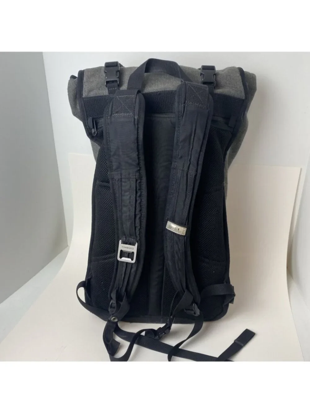 Timbuk2 Prospect Laptop Backpack Gray Rolltop Commuter Bag